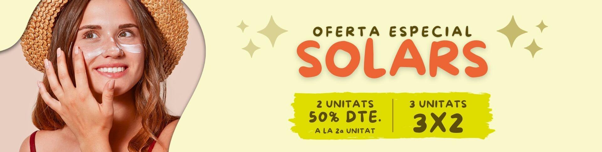 Oferta espacial solars: 2 unitats - 50% dte. a la 2a unitat / 3 unitats - 3x2